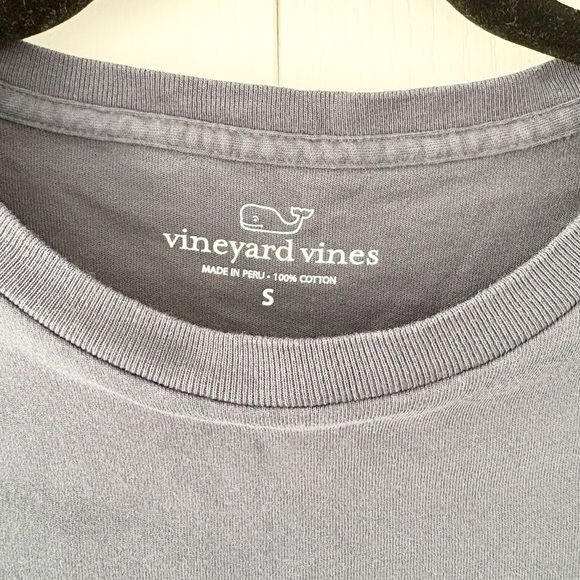 Navy Vineyard Vines American Flag Long Sleeve Shirt - Picture 3 of 3